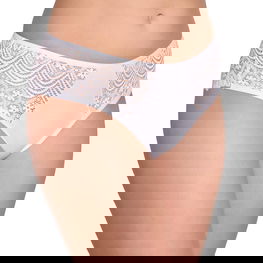 Moteriškos kelnaitės-šortukai iš medvilnės su nėriniu