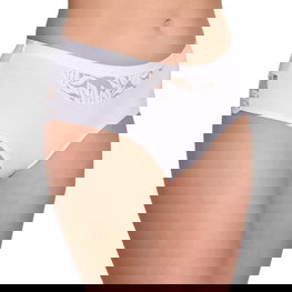 Moteriškos kelnaitės iš medvilnės, baltos