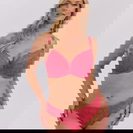 Pakelianti liemenėlė su išimamais įdėklais koralinės spalvos Adelaide