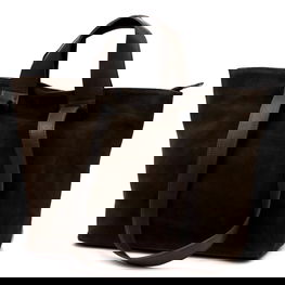 Moteriška rankinė iš zomšos ir natūralios odos, 43×30×17 cm Luka