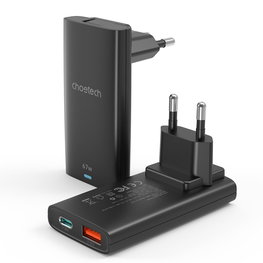 Įkroviklis USB-C 65W GaN Choetech juodas