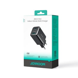 Įkroviklis 45 W (3 jungtys) — juodas