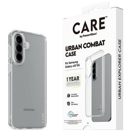 Telefono dėklas Samsung Galaxy A57 5G — PanzerGlass CARE Urban Combat (skaidrus)