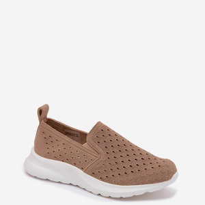 Moteriški slip-on sportbačiai Geressa, smėlio spalvos