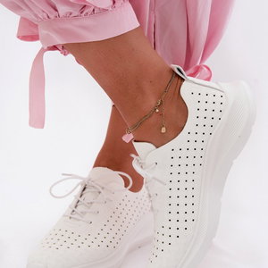 Moteriški sportiniai bateliai su ažūriniu viršumi ir platforma Heressa