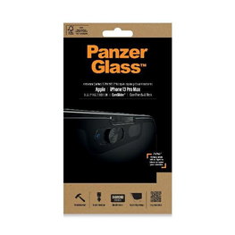 PanzerGlass E2E Microfracture apsauginis stiklas iPhone 13 Pro Max su privatumo filtru, juodas
