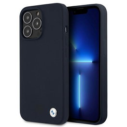 BMW silikoninis telefono dėklas iPhone 13 Pro / 13, tamsiai mėlynas