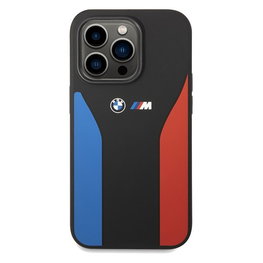 BMW Silicone Blue&Red Stripes M Collection dėklas iPhone 15 Pro Max