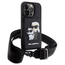 Karl Lagerfeld Crossbody Saffiano telefono dėklas iPhone 14 Pro