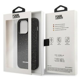 Karl Lagerfeld telefono dėklas iPhone 14 Pro Max, juodas