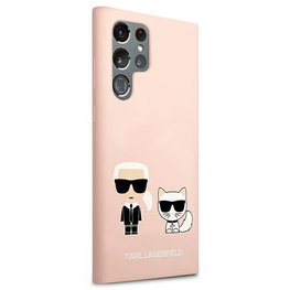 Karl Lagerfeld Silicone Ikonik Karl & Choupette dėklas Samsung Galaxy S22 Ultra