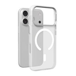 Telefono dėklas Puro Lightfeel iPhone 17 Pro, MagSafe, skaidrus ir baltas