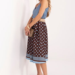 Moteriškas midi sijonas su taškeliais Italy Moda