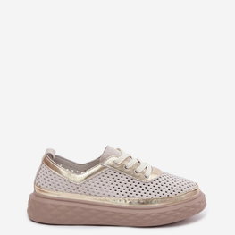 Moteriški zomšiniai bateliai ant platformos Lessa