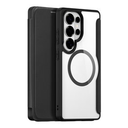 Dux Ducis Skin X Pro telefono dėklas su kortelių dėkliuku Samsung Galaxy S26 Ultra, juodas