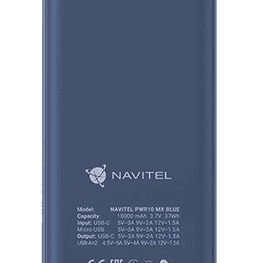 Powerbankas Navitel PWR10 MX Blue 10000 mAh