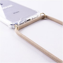 Lookabe telefono dėklas su kaklo dirželiu iPhone 7/8 Plus, auksinės smėlio spalvos