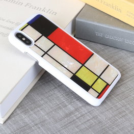 Telefono dėklas iPhone XS/S, Mondrian White