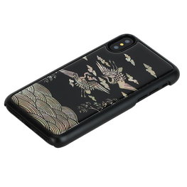 Juodas iPhone XS/S telefono dėklas iKins Crane
