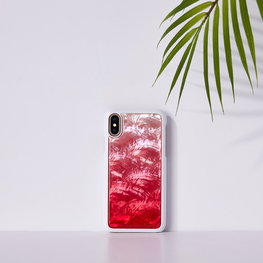Telefono dėklas iPhone XS/S, rožinis ir baltas