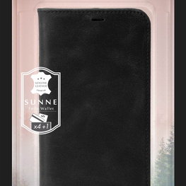 Krusell Sunne folio dėklas iPhone Xs Max telefonui, juodas