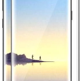 Apsauginis stiklas Samsung Galaxy Note8, juodas