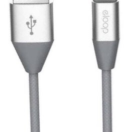 Pilkas micro USB duomenų laidas 2,1 A, 1,2 m