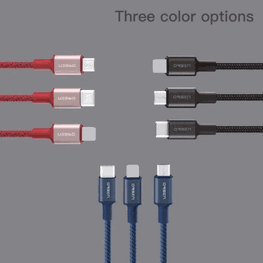Juodas USB-A į MicroUSB laidas 2,1 A, 1 m