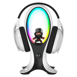 Subsonic Electra 4 in 1 žaidimų ausinių stovas su RGB lempa ir USB šakotuvu