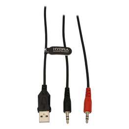 Baltos žaidimų ausinės su mikrofonu Baracuda Hydra White