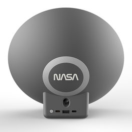 NASA SPC600 belaidis garsiakalbis su žadintuvu ir belaidžiu įkrovikliu