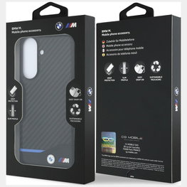BMW M Carbon juodas dėklas Samsung Galaxy A57 5G telefonui