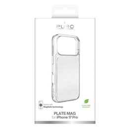 Dėklas iPhone 17 Pro Puro Plate Mag, suderinamas su MagSafe, baltas