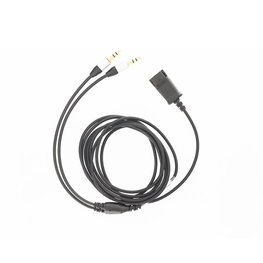 Tellur QD į 2 × Jack 3,5 mm adapterio laidas