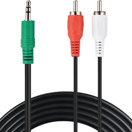Sandberg MiniJack–2 x RCA kabelis 2 m