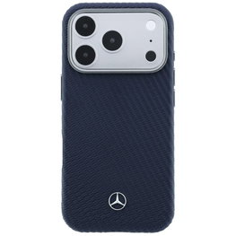 Mercedes dėklas iPhone 17 Pro Max su MagSafe, tamsiai mėlynas
