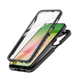 Tech-Protect Defense telefono dėklas Samsung Galaxy A36 / A56 / A27 / A37 5G, matinis juodas