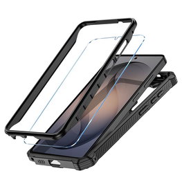 Telefono dėklas Samsung Galaxy S26 Ultra Tech-Protect MagBlast, juodas, su 2 apsauginiais stiklais