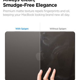 Spigen AirSkin dėklas MacBook Air 13" 2023–2026, permatomas