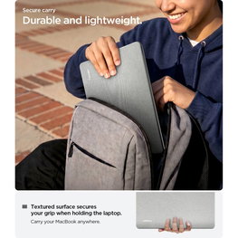 Spigen Urban Fit dėklas MacBook Air 13" 2023–2026, pilkas