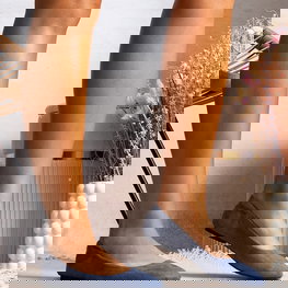 Tamsiai mėlynos ekologiškos zomšos balerinos