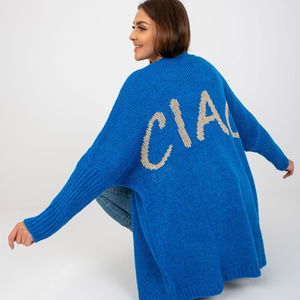 Tamsiai mėlynas megztinis