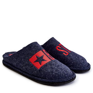 Klasikinės vyriškos šlepetės Big Star Tamsiai mėlynos