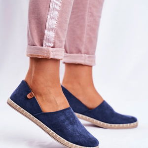 veliūrinės espadrilės tamsiai mėlynos spalvos Vulcano