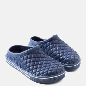 vyriškos tamsiai mėlynos šlepetės