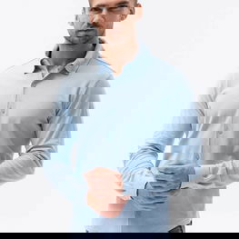 Vyriški marškiniai ilgomis rankovėmis - mėlyni