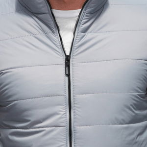 Vyriška vidurio sezono dygsniuota striukė - pilka