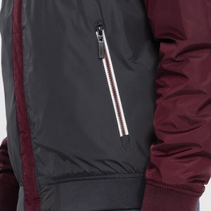 Vyriška vidurio sezono dygsniuota striukė - tamsiai raudona