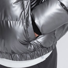 Men's winter jacket C463 - dark grey